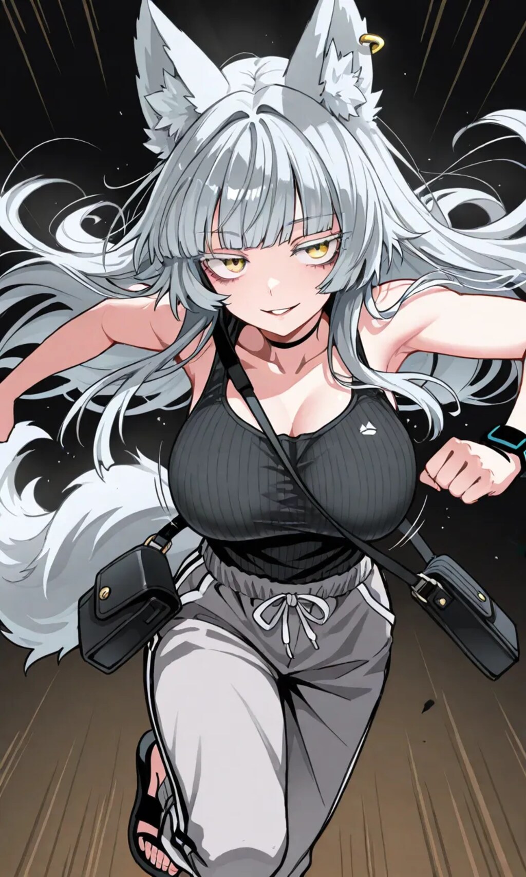 潤瀬ちゃんを看病するウォルフ