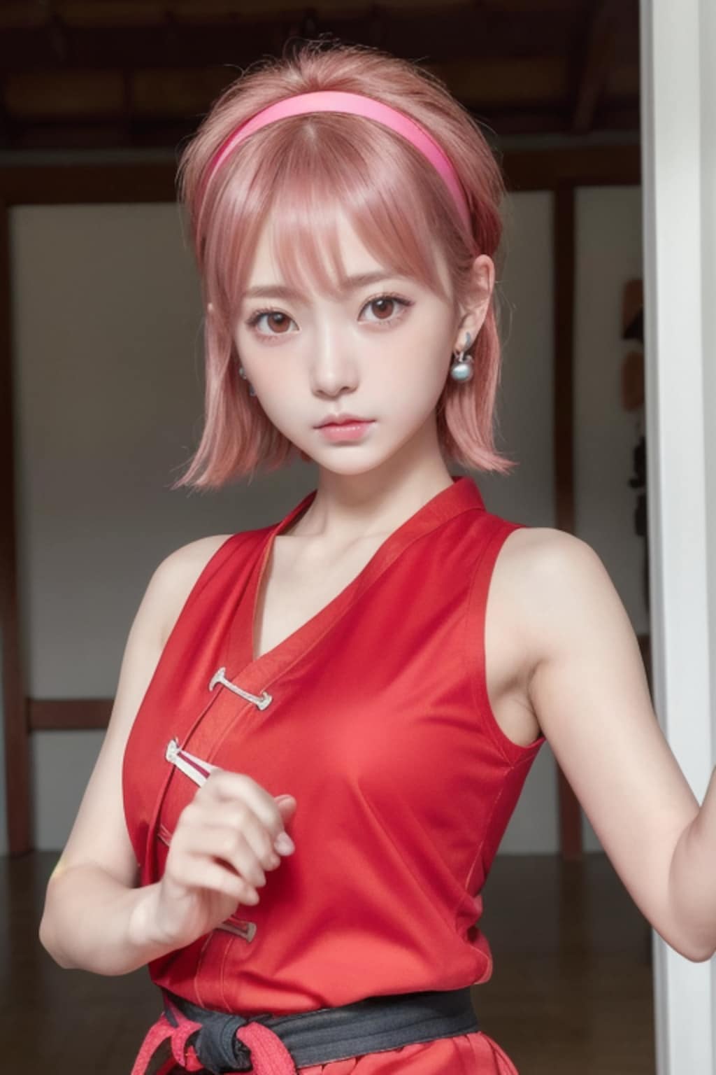 カンフー道場の看板娘