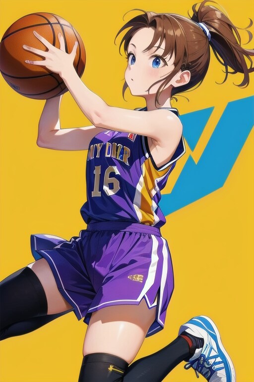 バスケ選手のプロフィール写真