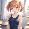 教室で誘惑してくる競泳水着 3枚目