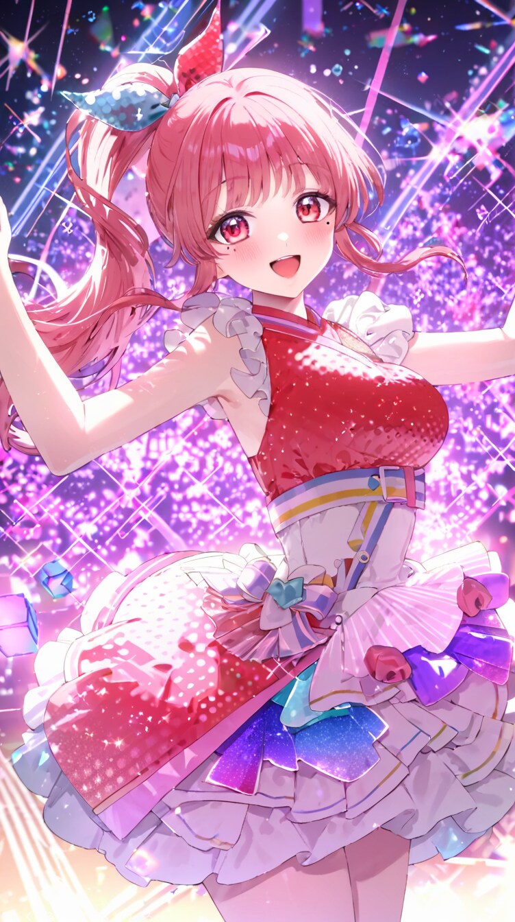 ❶ Pop Sound Blossom  凛紅アイマス風アイドル衣装 | の人気AIイラスト・グラビア