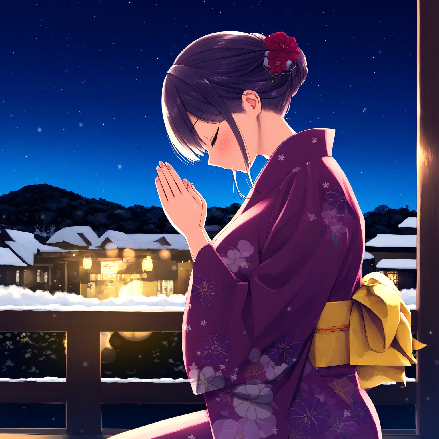 年越しの夜　祈り