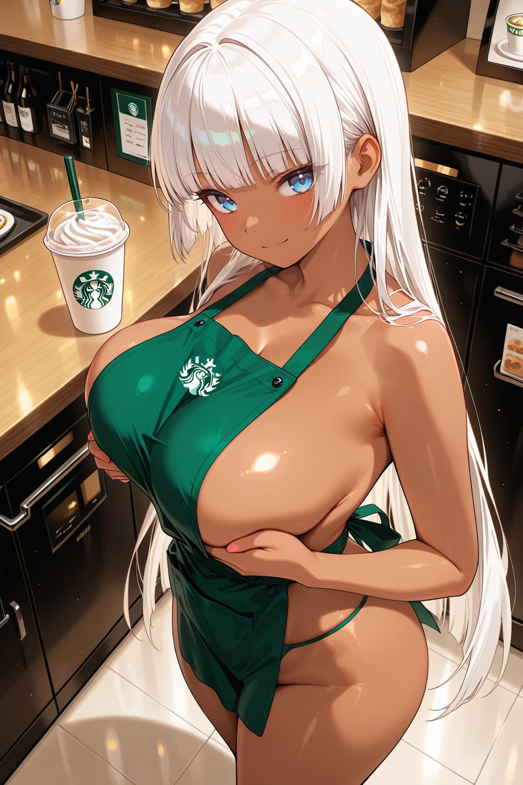 あら、お客様♪ 今淹れたばかりの熱々のコーヒー…一口、味わってみませんか？