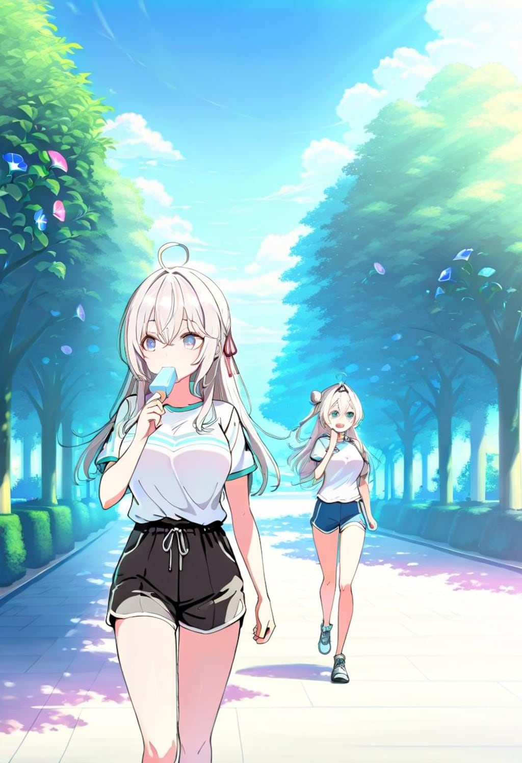 アーリャ散歩中