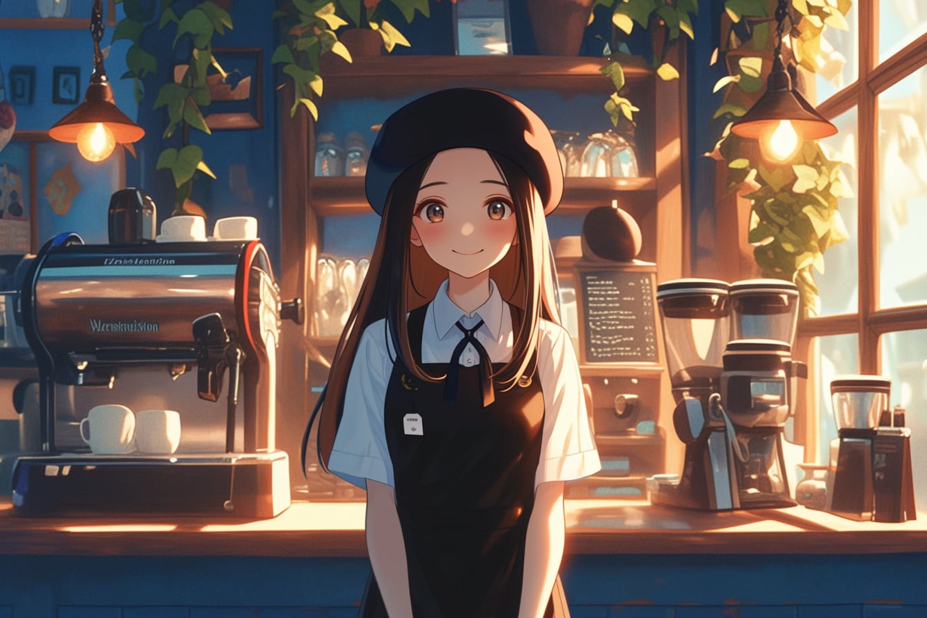 カフェのお姉さん☕✨01