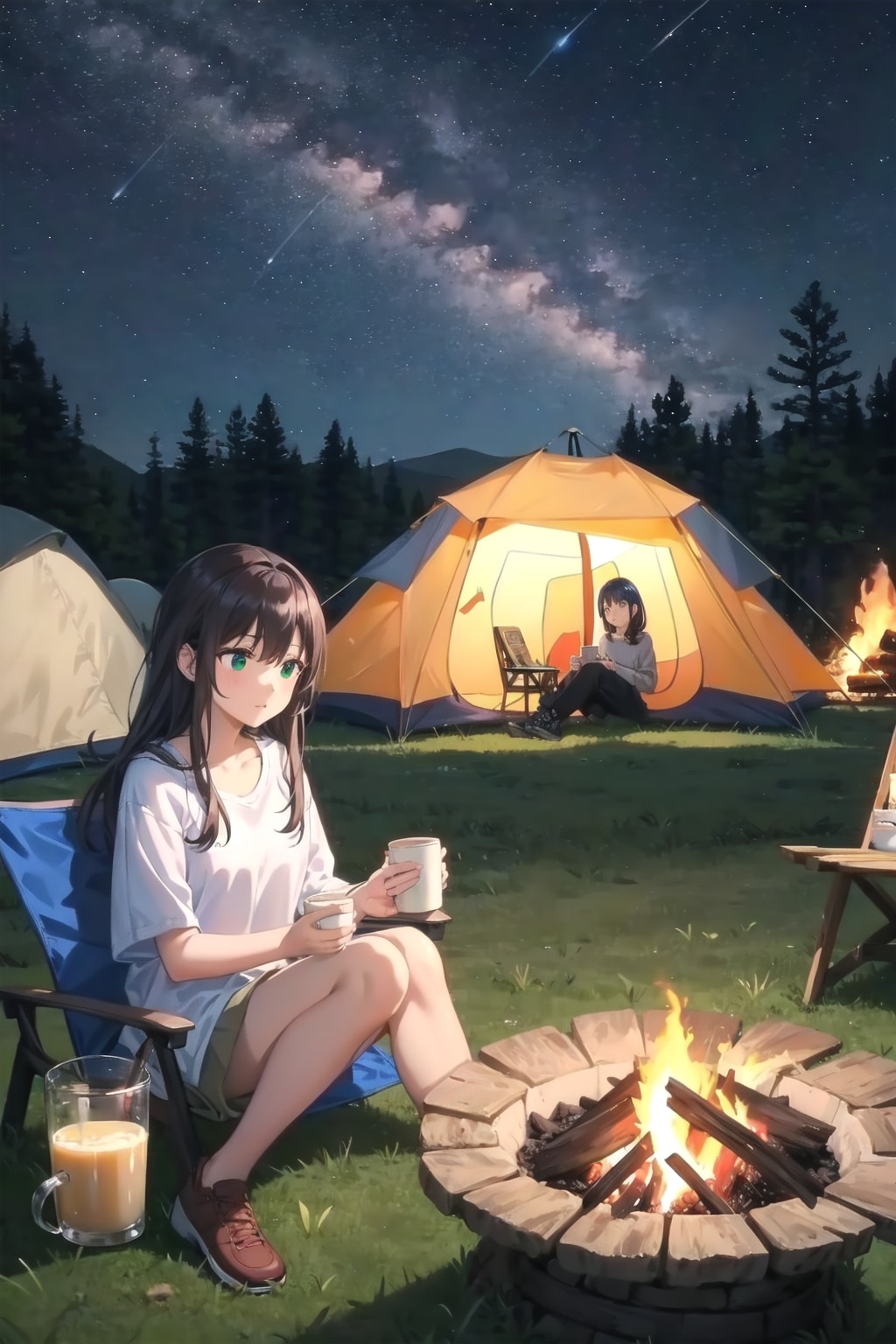 のんびりキャンプ | の人気AIイラスト・グラビア