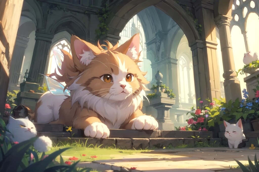 猫精霊(ケット・シー)のボス「よく来てくれた開拓者よ、我々を救ってくれないかにゃ」_20231216