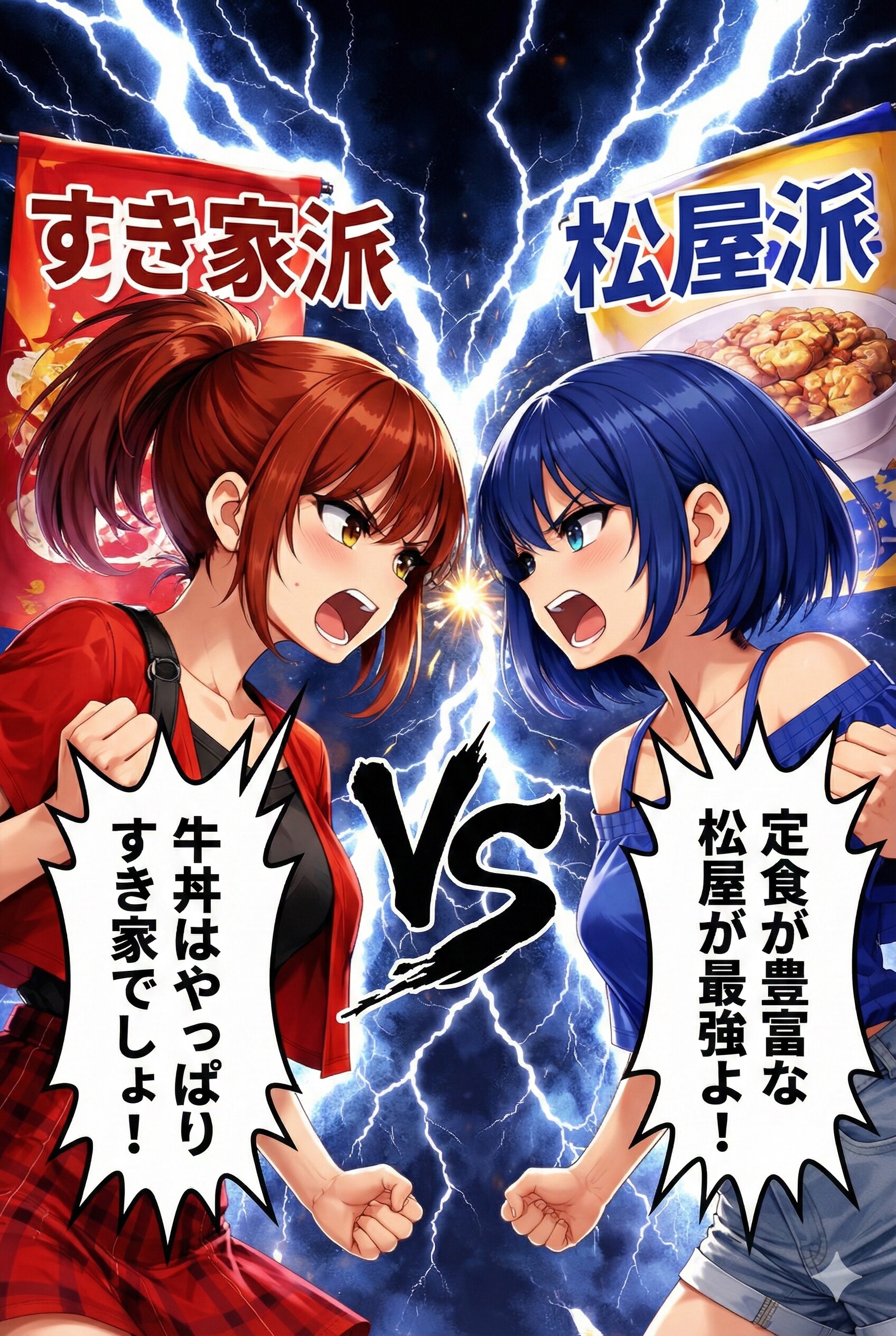 すき家派 VS 松屋派