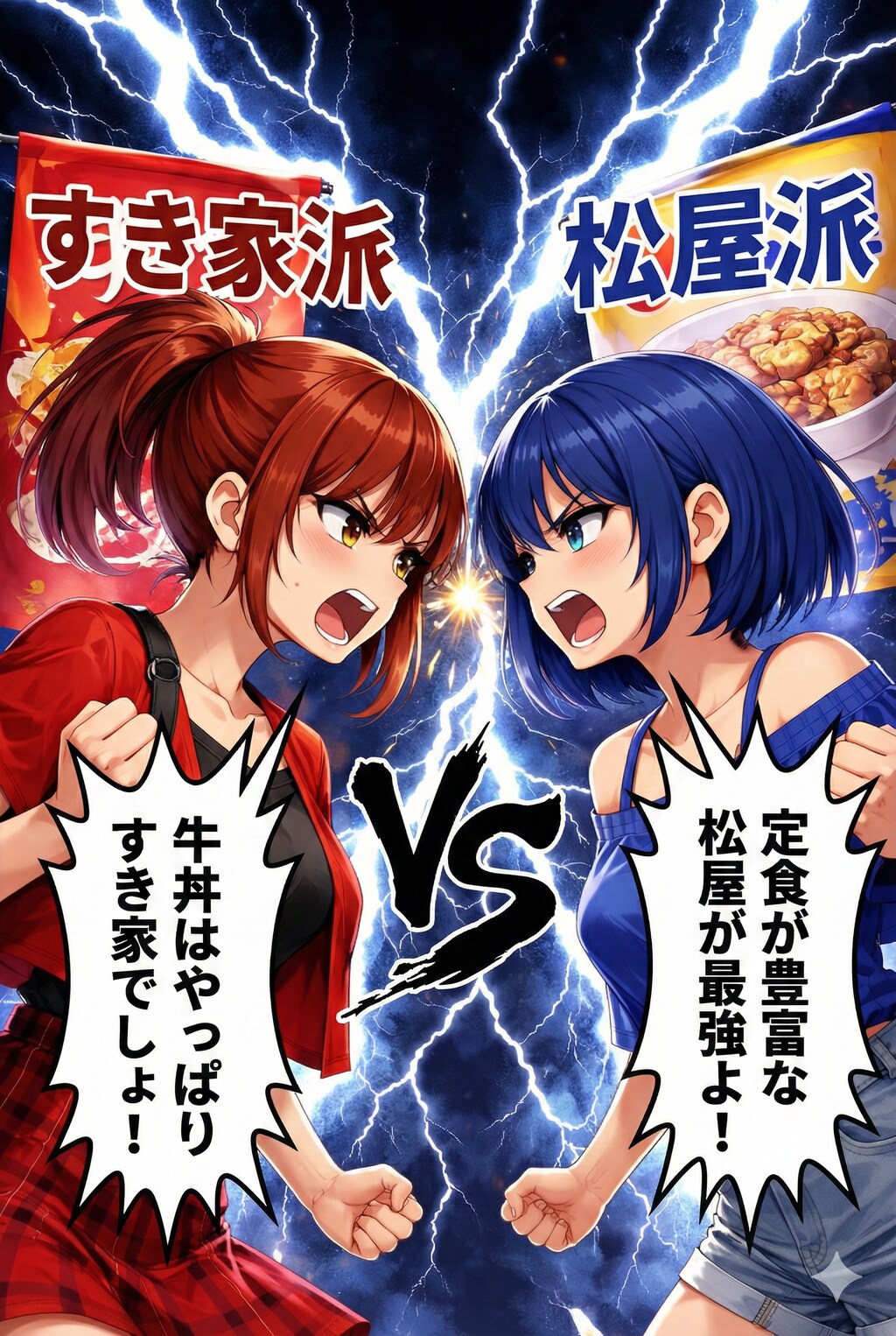すき家派 VS 松屋派