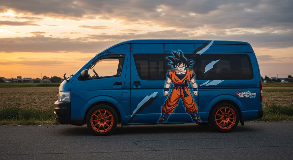 ハイエースドラゴンボール痛車