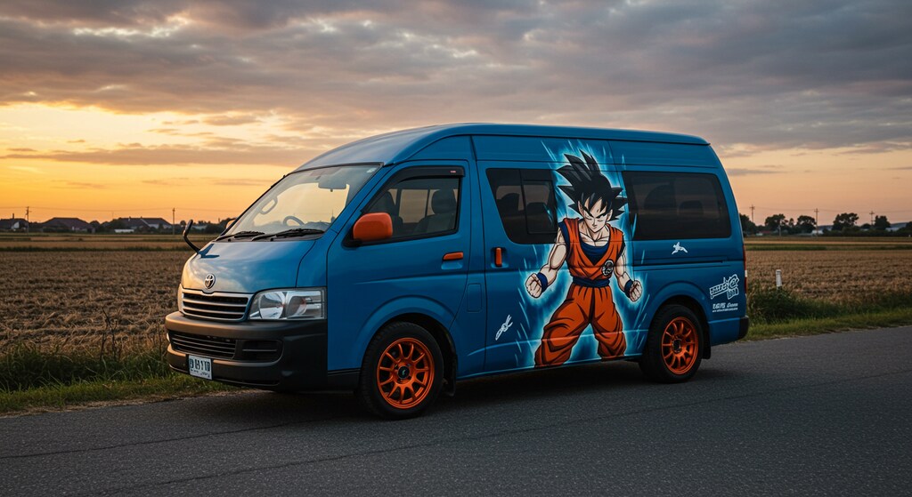 ハイエースドラゴンボール痛車