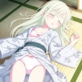 若葉睦が浴衣姿で眠ってパンチラ 9枚目