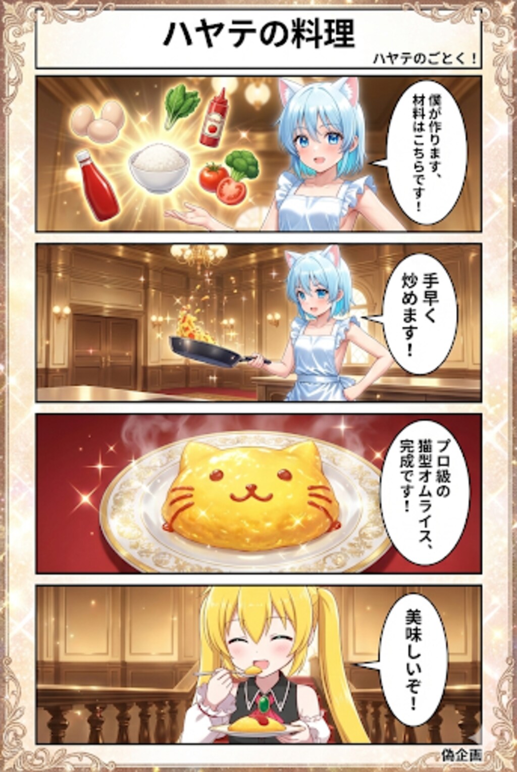 ハヤテのごとく　ハヤテの料理