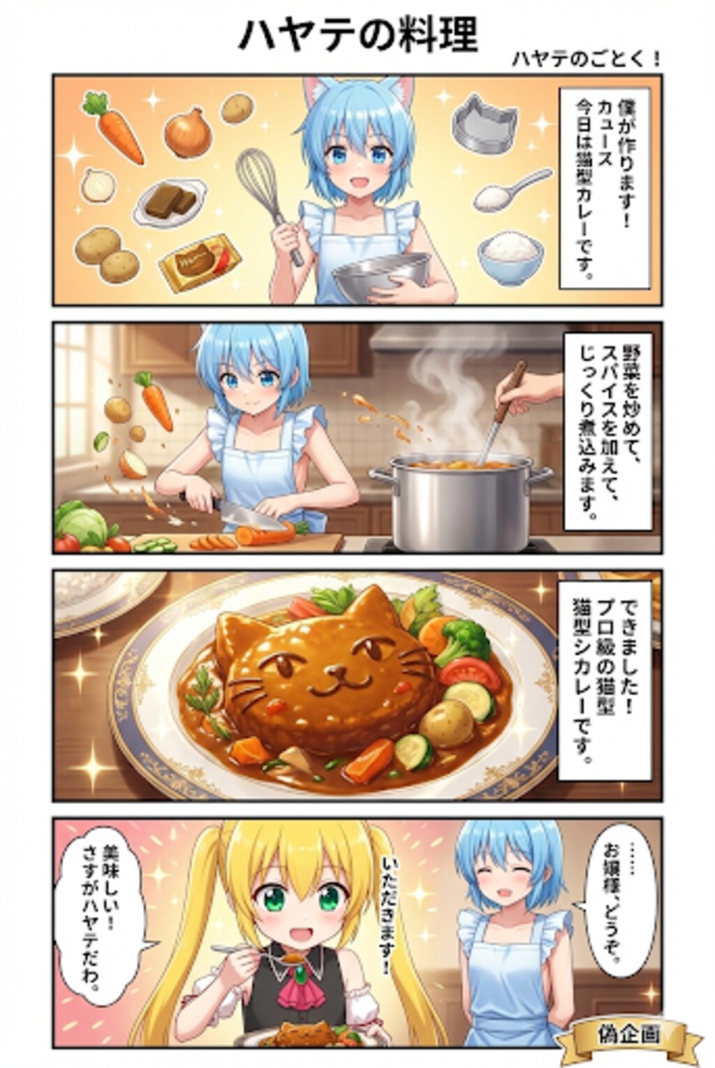 ハヤテのごとく　ハヤテの料理