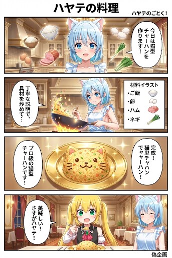 ハヤテのごとく　ハヤテの料理