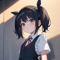 怯えながら隠れている女の子 11枚目