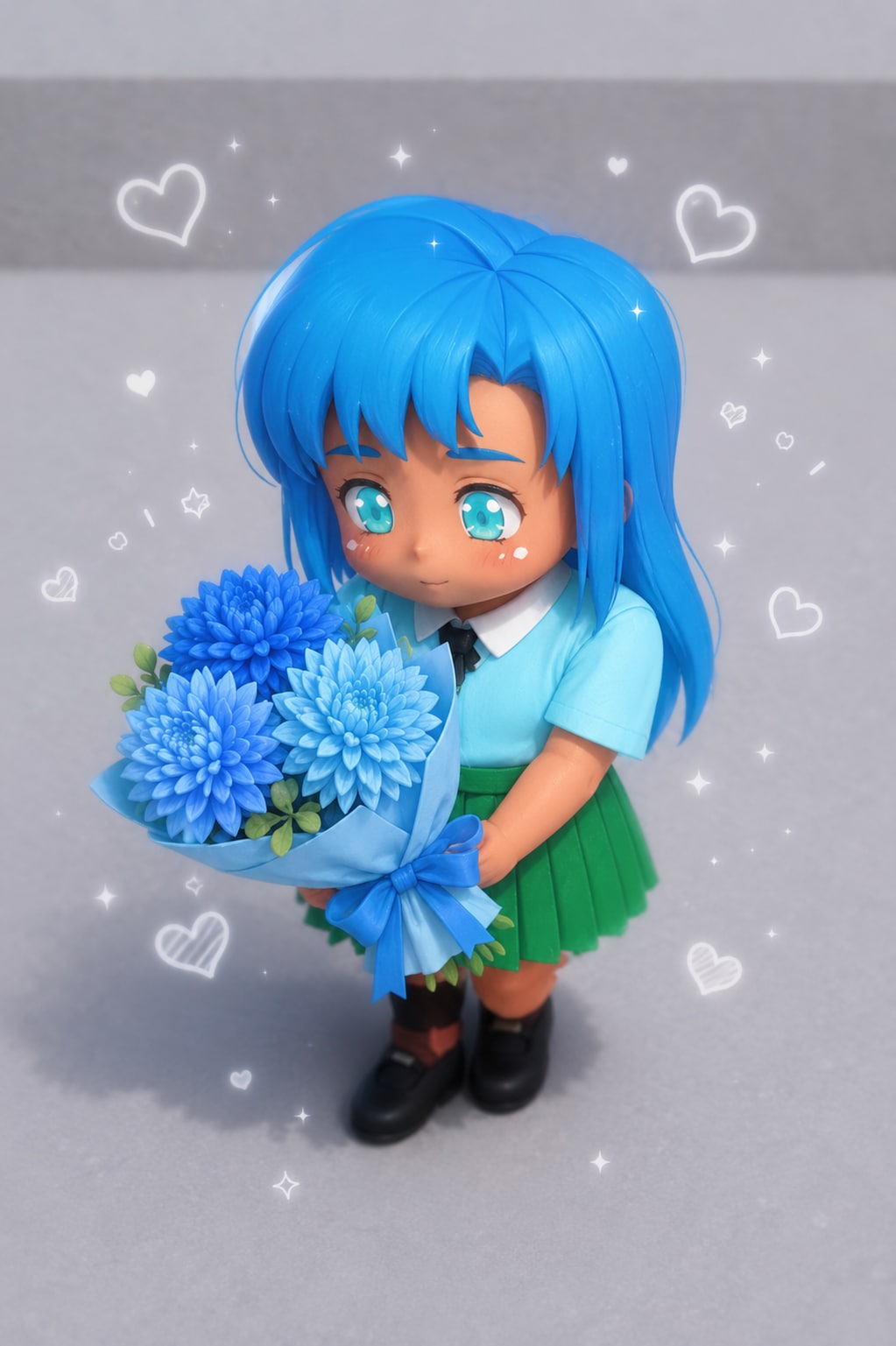 ブルーダリアちゃん | の人気AIイラスト・グラビア