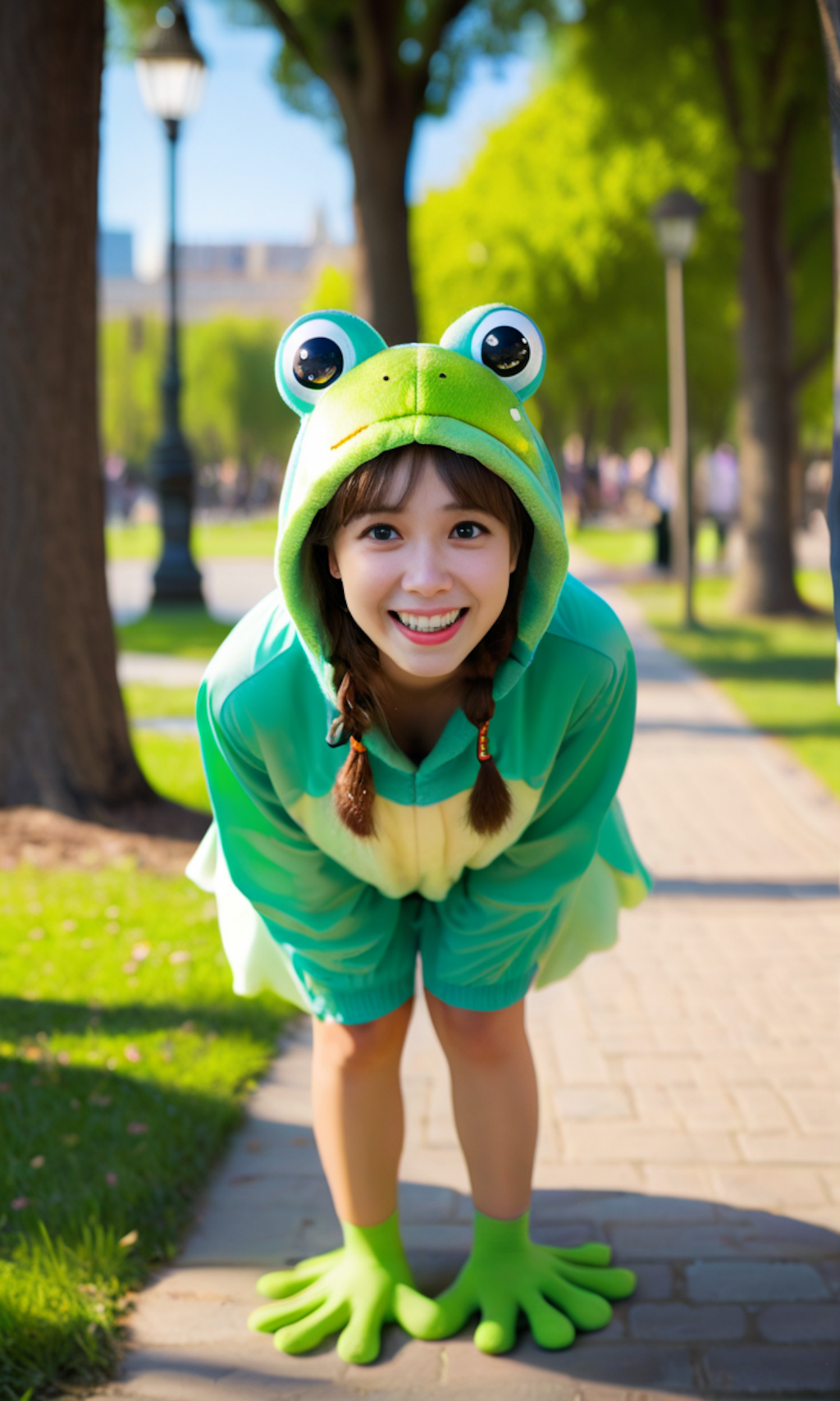 カエルの着ぐるみ