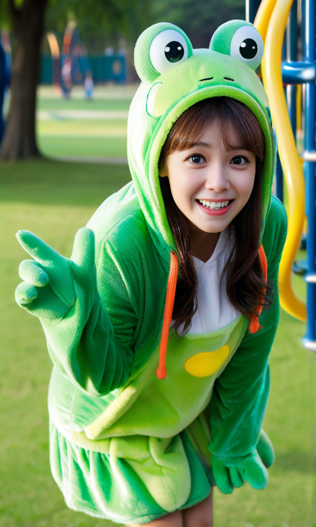 カエルの着ぐるみ