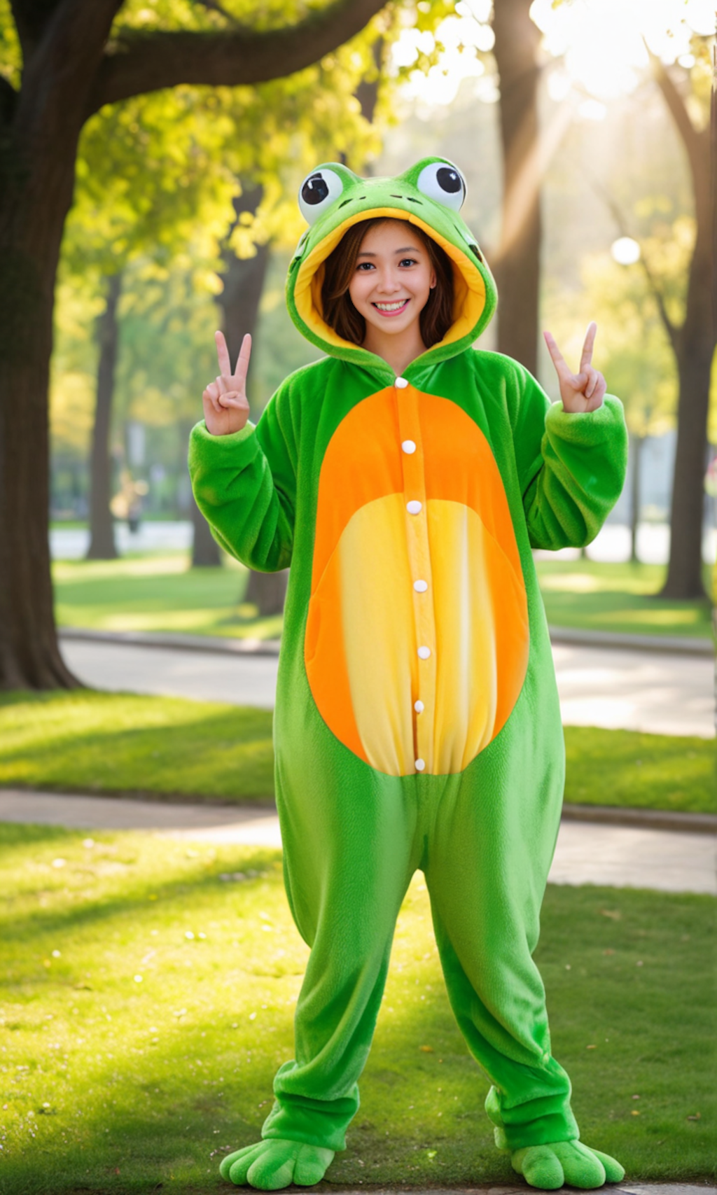 カエルの着ぐるみ