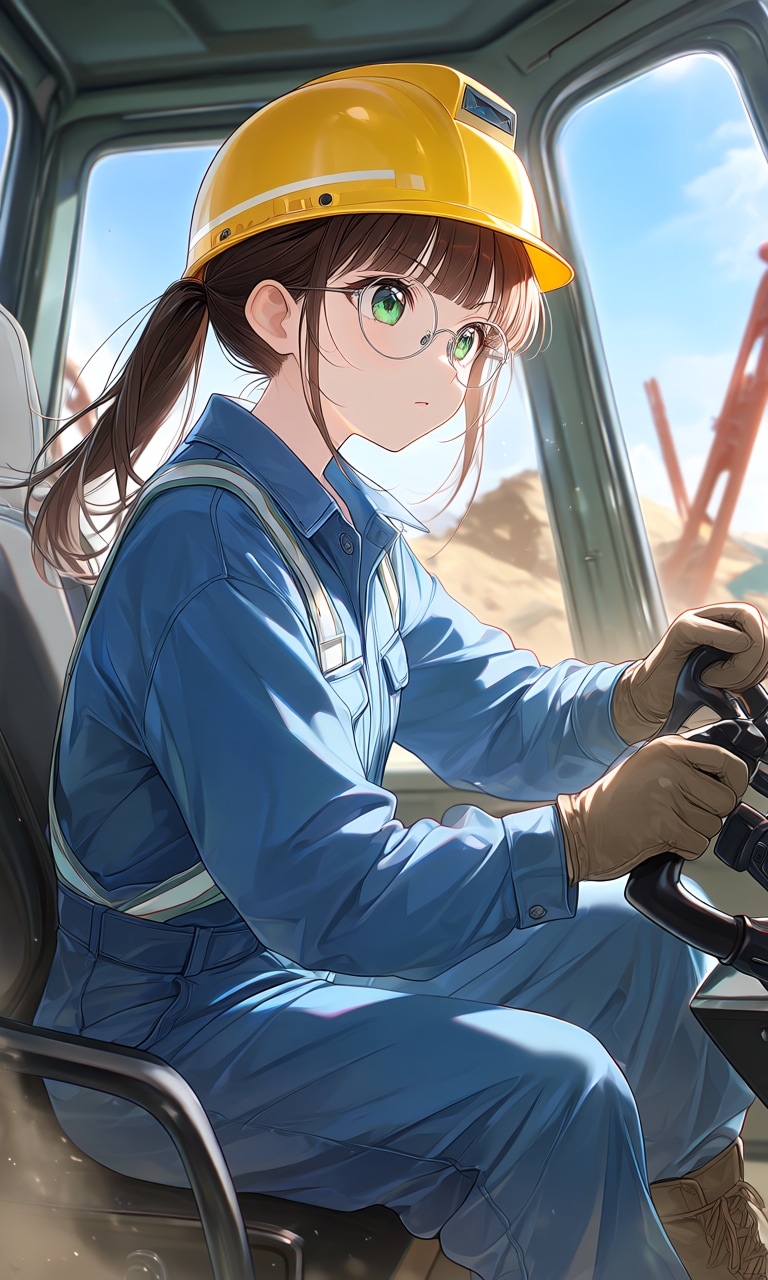 重機のオペレーターな碧海ちゃん