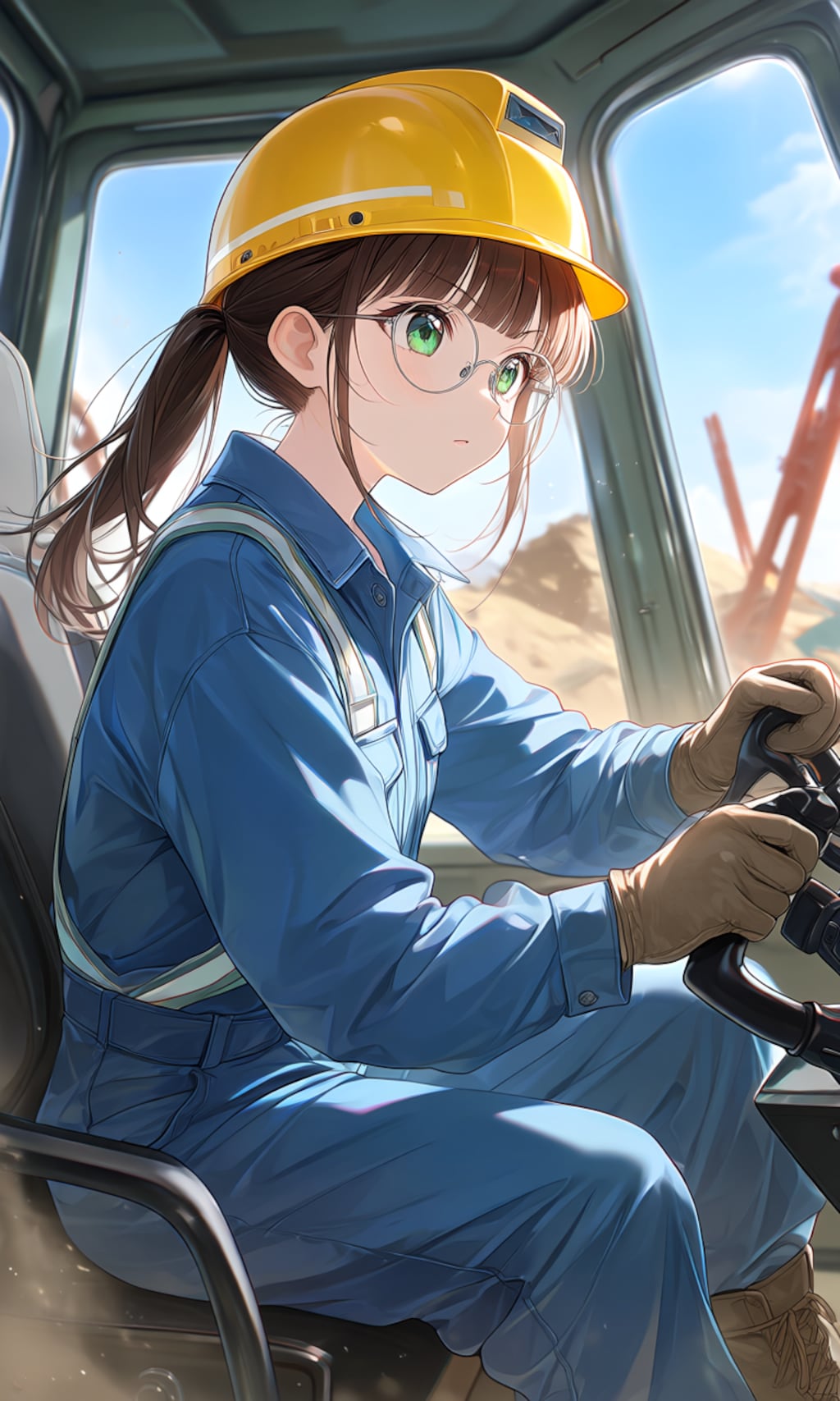 重機のオペレーターな碧海ちゃん