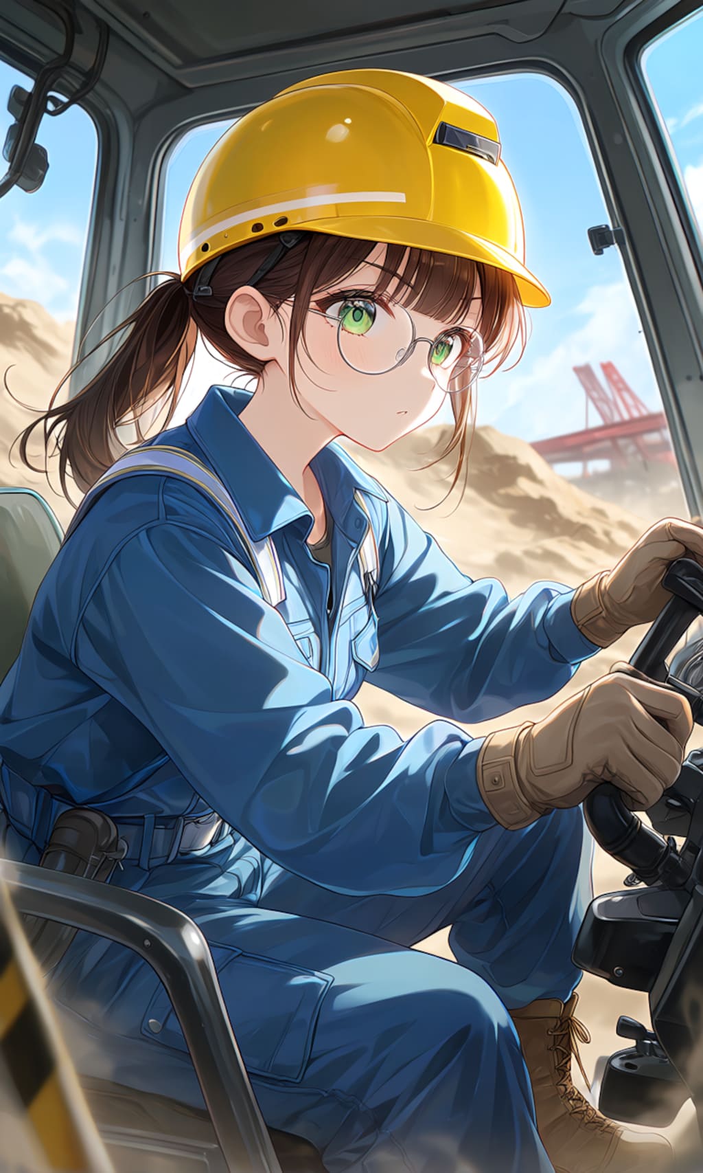 重機のオペレーターな碧海ちゃん