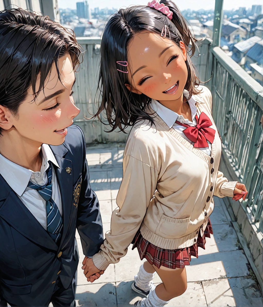 黒ギャルJKちゃん💕彼氏の為にエッチ特訓❣️