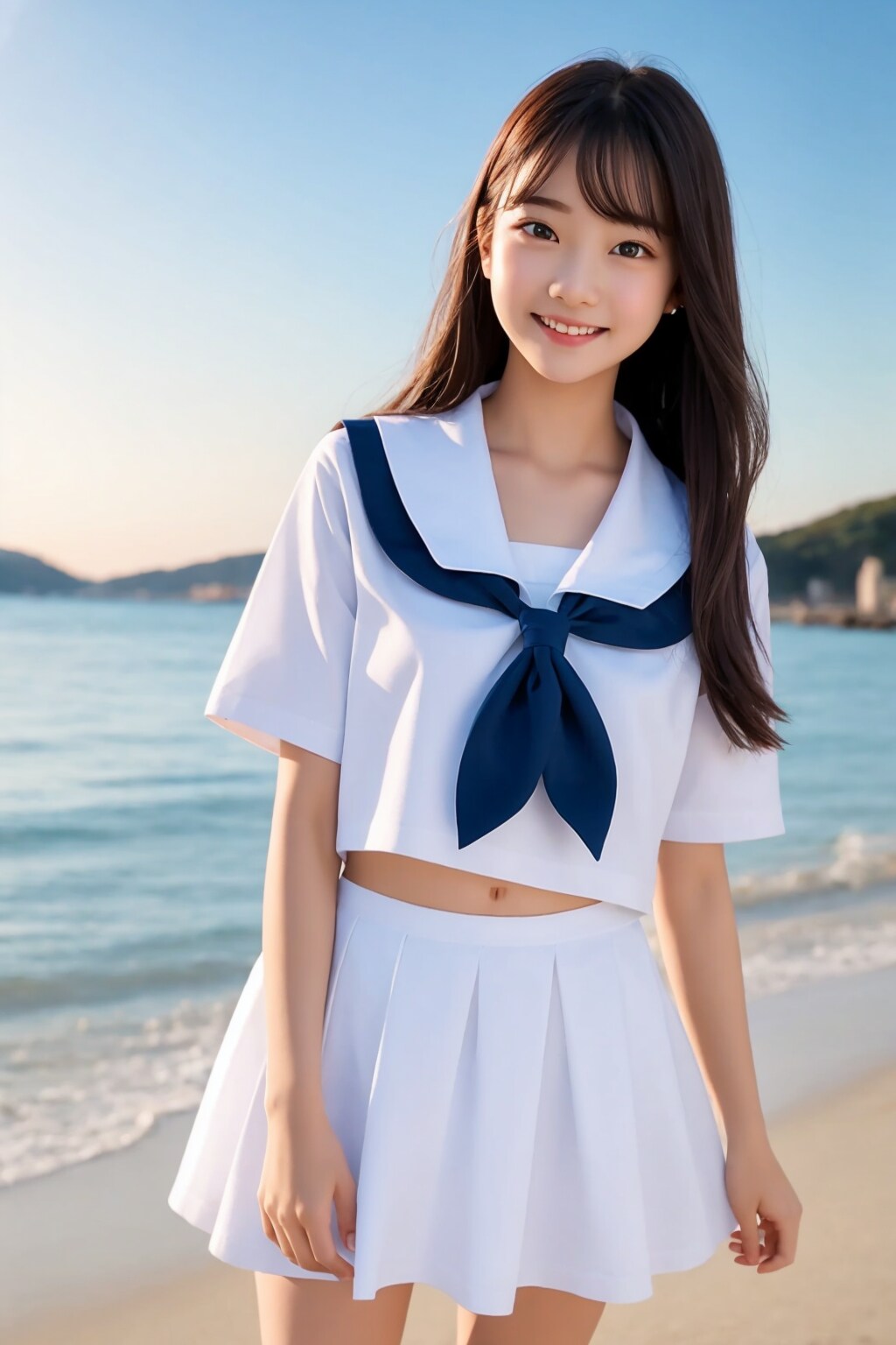 海辺の君７２ | の人気AIイラスト・グラビア