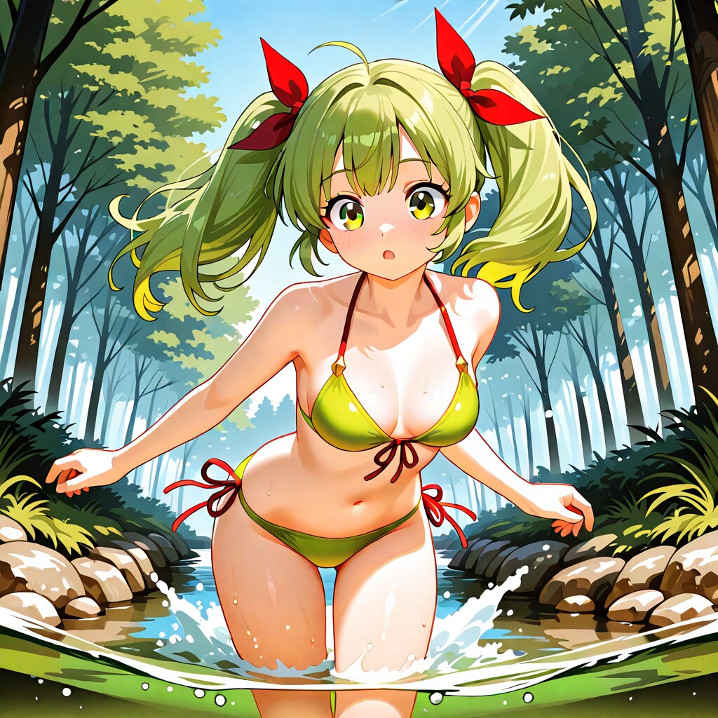 lilyで川遊び260808