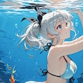 玲音と海水浴デート 3枚目