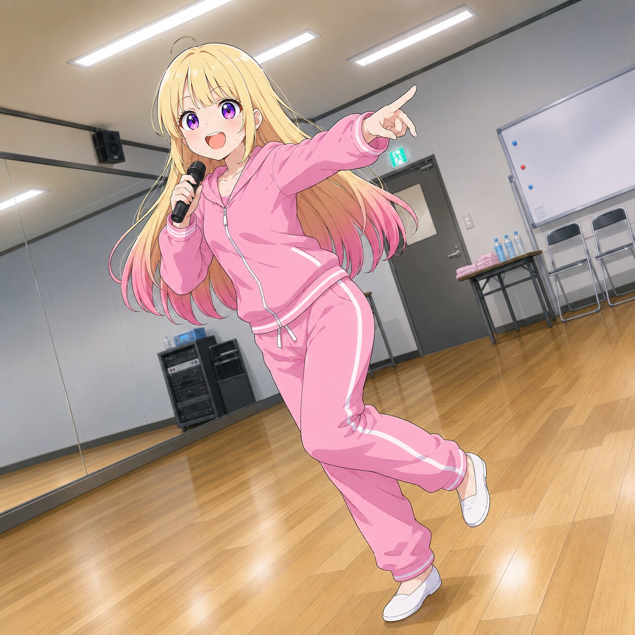 練習アイドルステップ | の人気AIイラスト・グラビア
