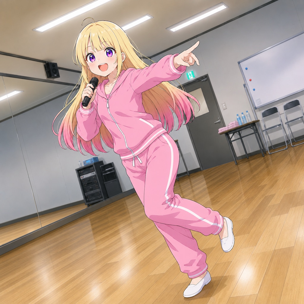 練習アイドルステップ