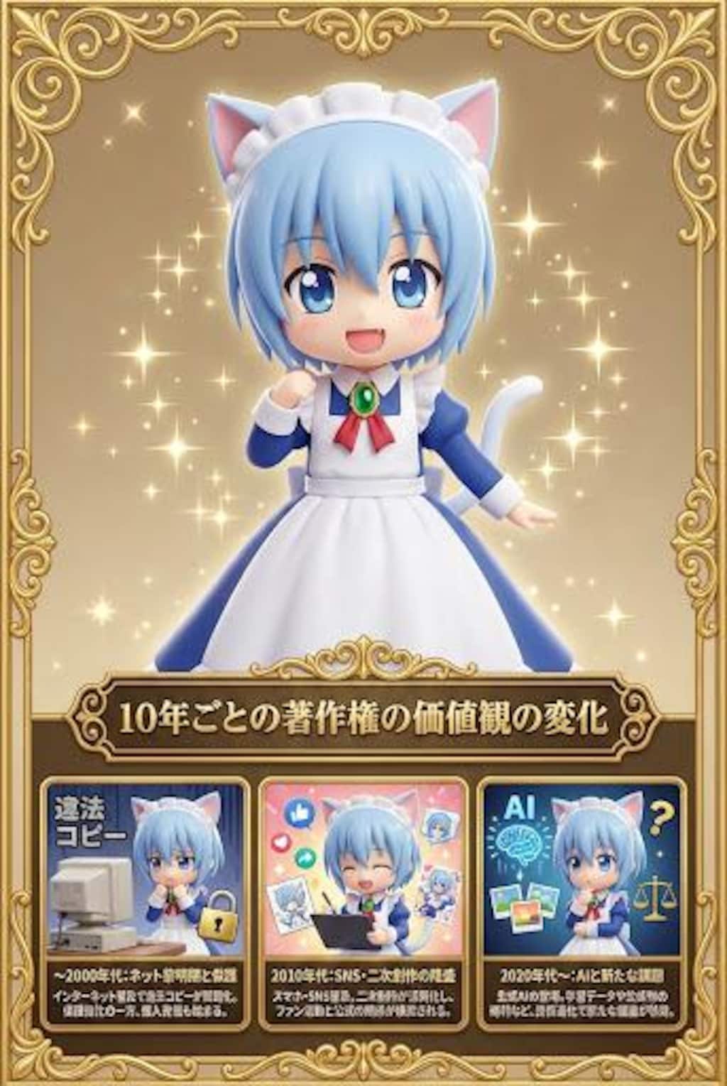 10年ごとの著作権の変化