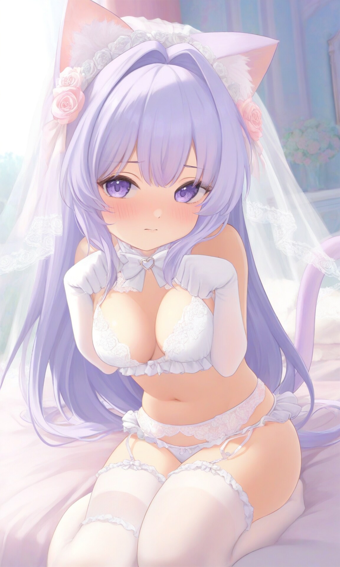 ウェディングビキニ猫ちゃん