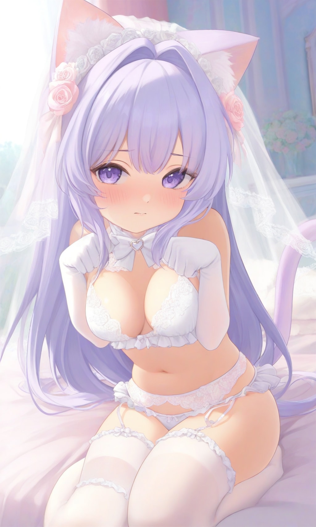 ウェディングビキニ猫ちゃん
