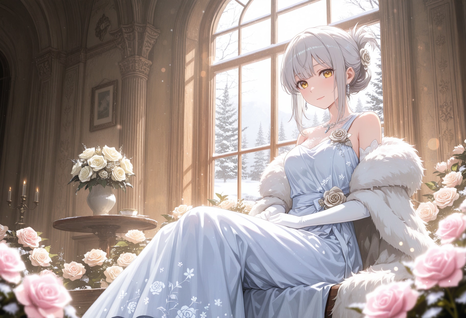 看板娘　flowers | の人気AIイラスト・グラビア