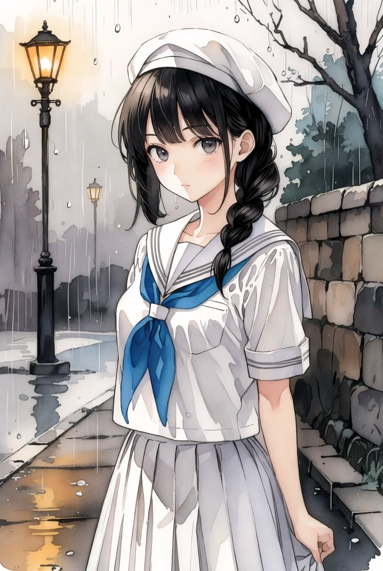 雨 | の人気AIイラスト・グラビア