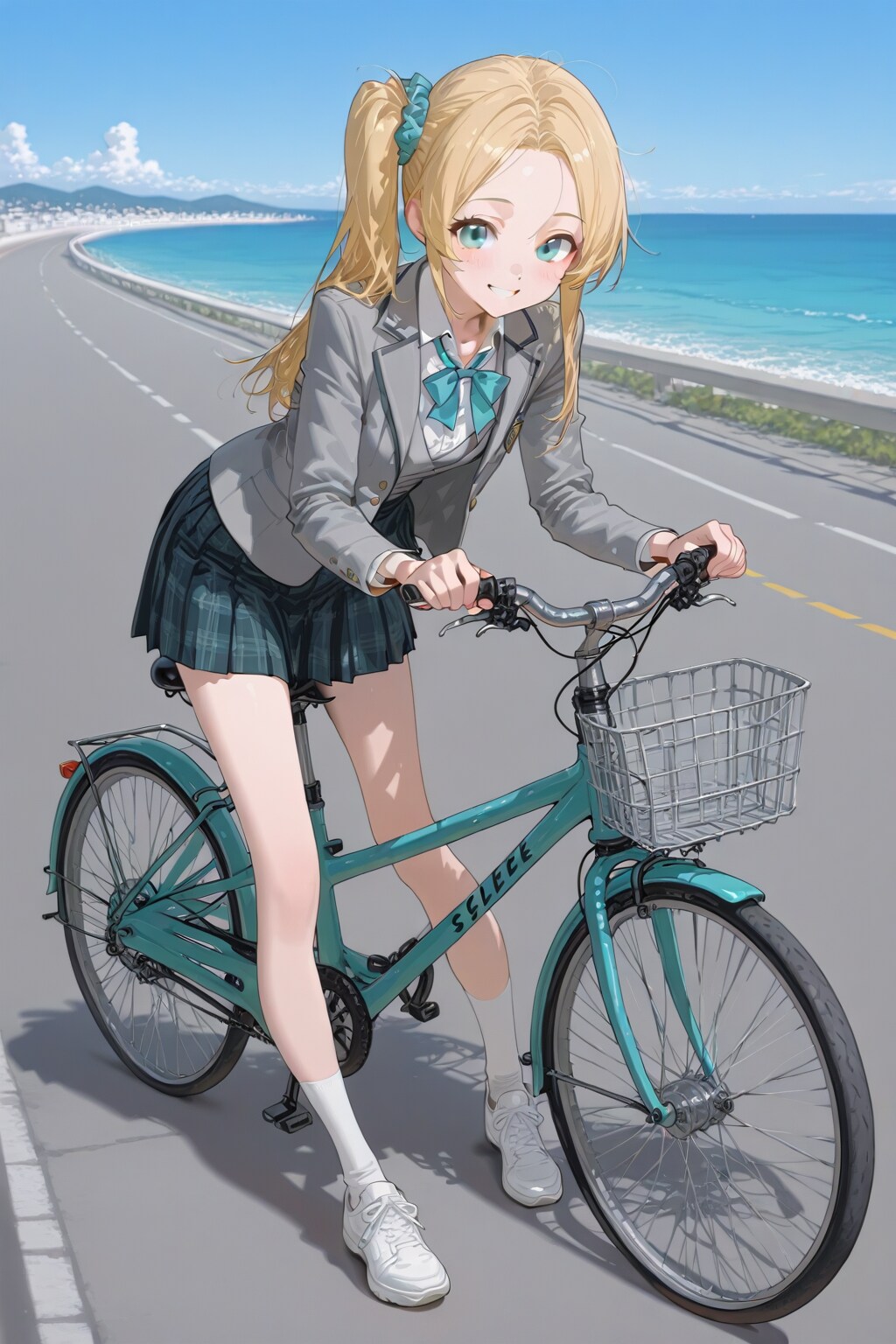 学校サボって、海に来ました。