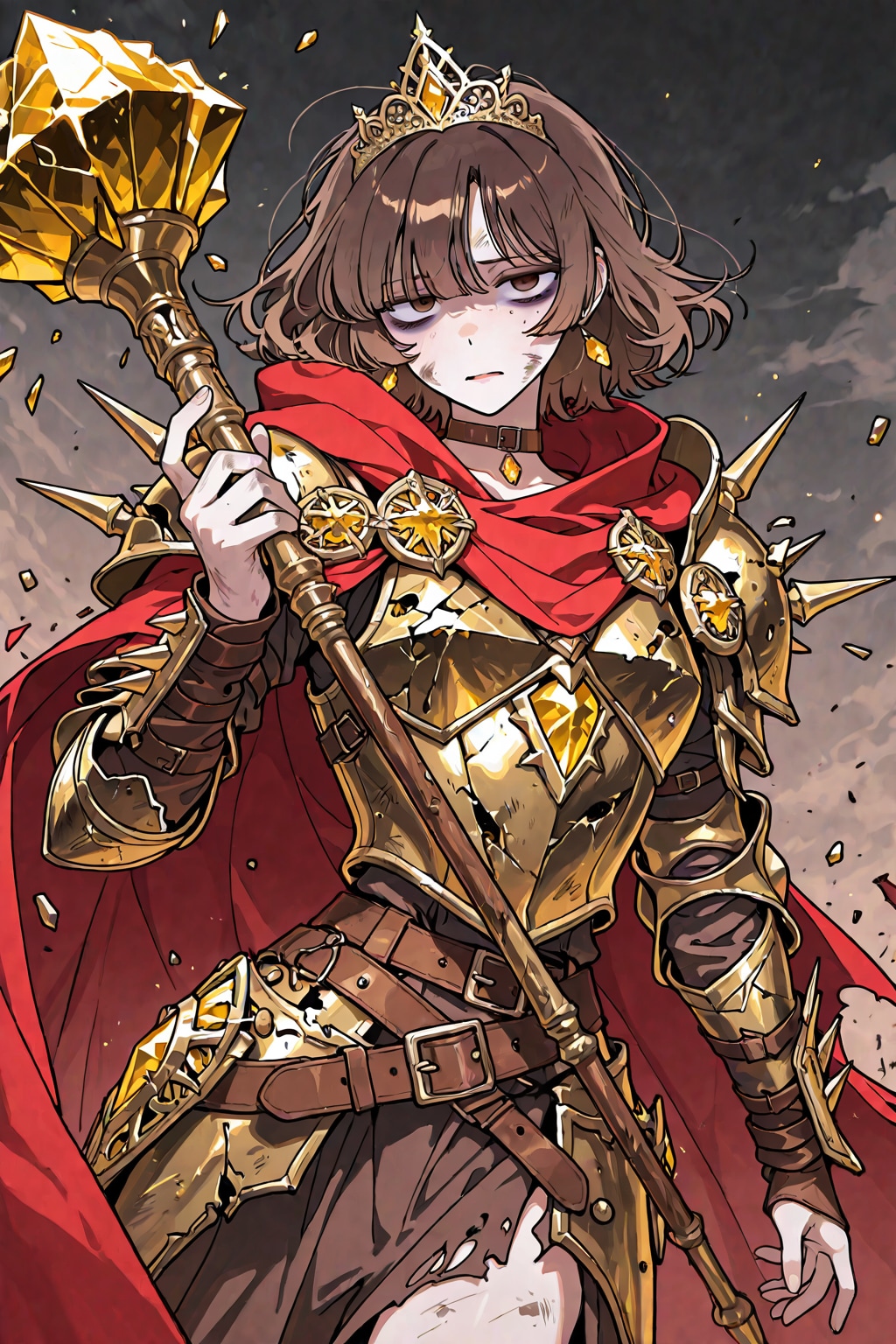 残念美人の姫騎士と武器(Rod of the Wyrm)