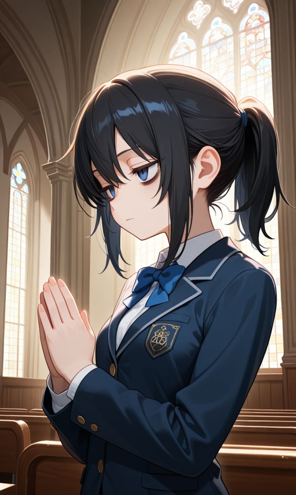 【うちの子】巨乳になりたすぎて遂に祈り方すら間違えるチハルちゃん