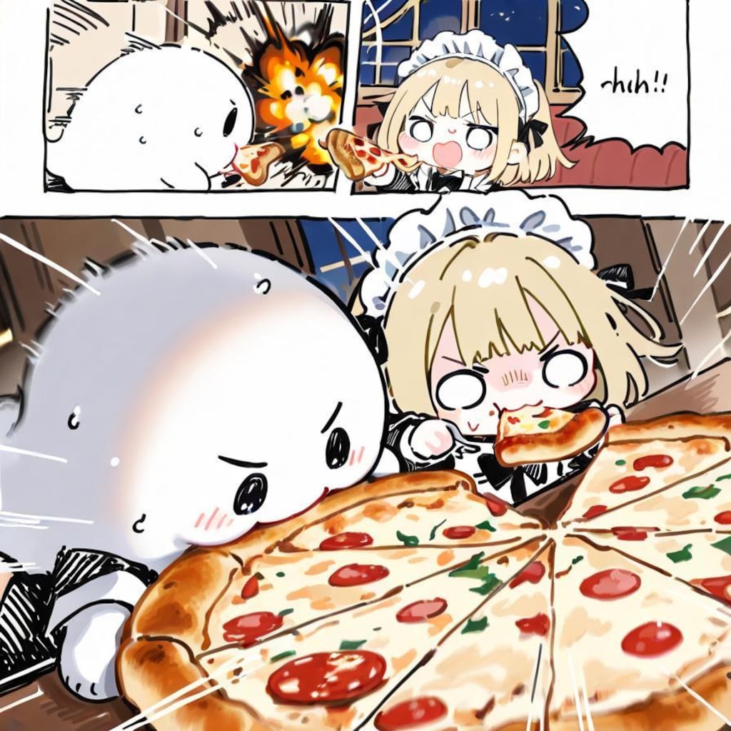 ( >ω<)微妙に気温下がった今がチャンスや！🍕💥💥💥