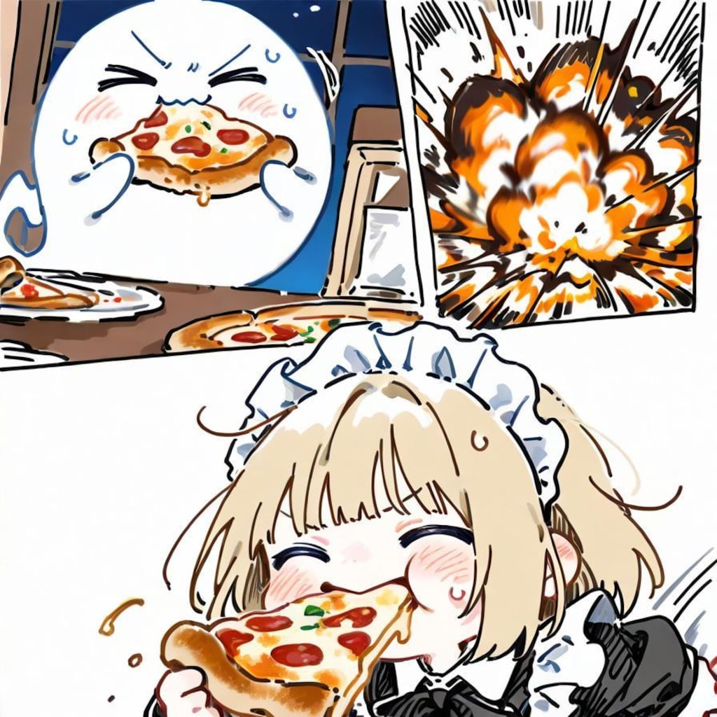 ( >ω<)微妙に気温下がった今がチャンスや！🍕💥💥💥
