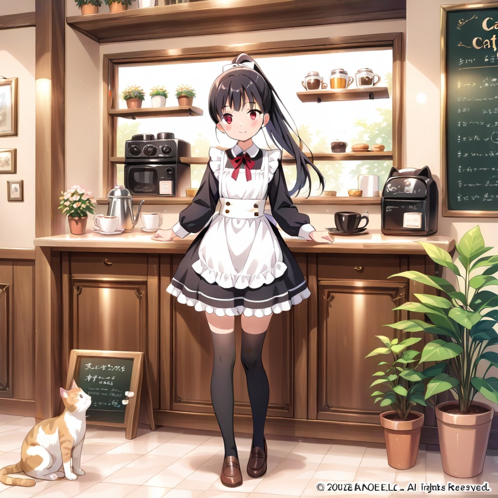 猫とメイドさん | の人気AIイラスト・グラビア