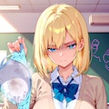 １日の終わりに脱ぎたてブラジャーを見せてくれる金髪JK 4枚目