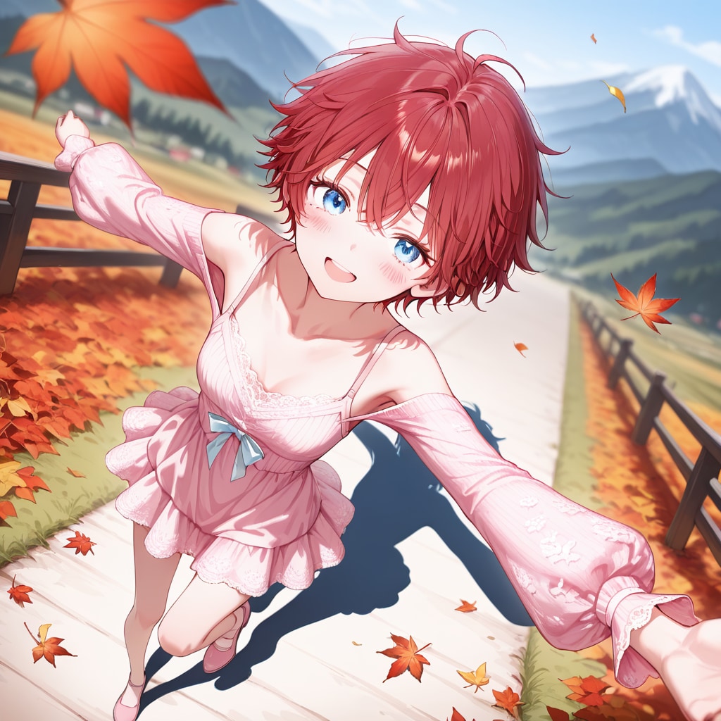 秋のカジュアルコーデ（衣装といっしょ）