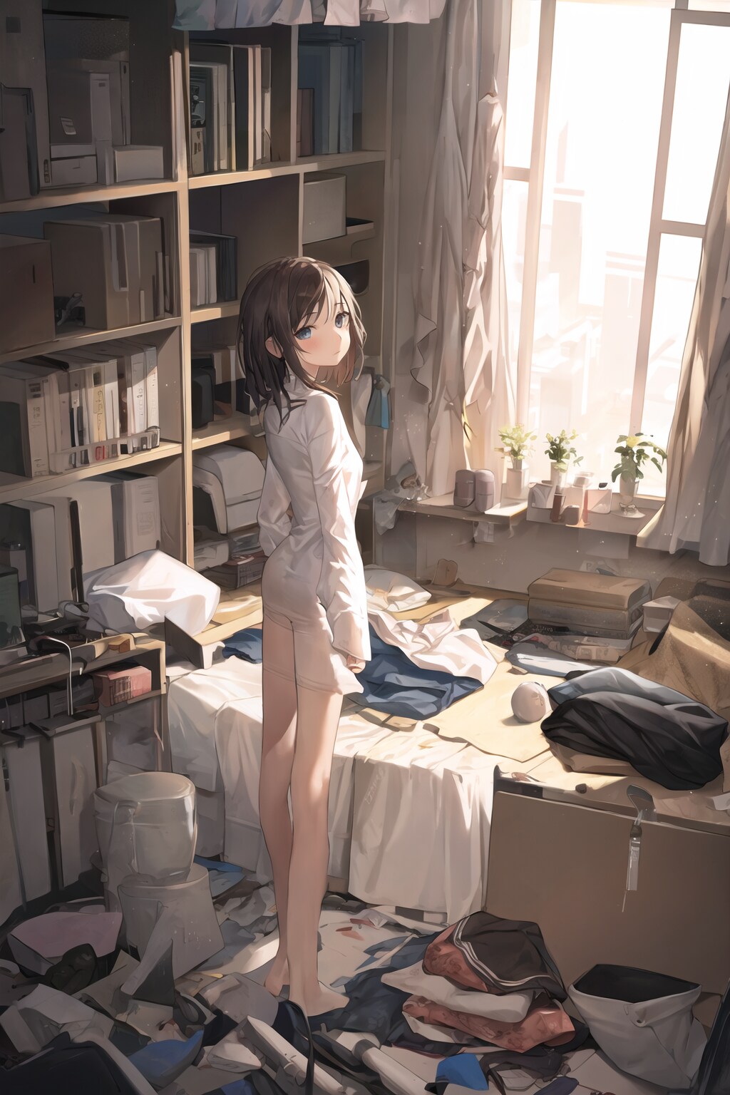 汚部屋の女の子