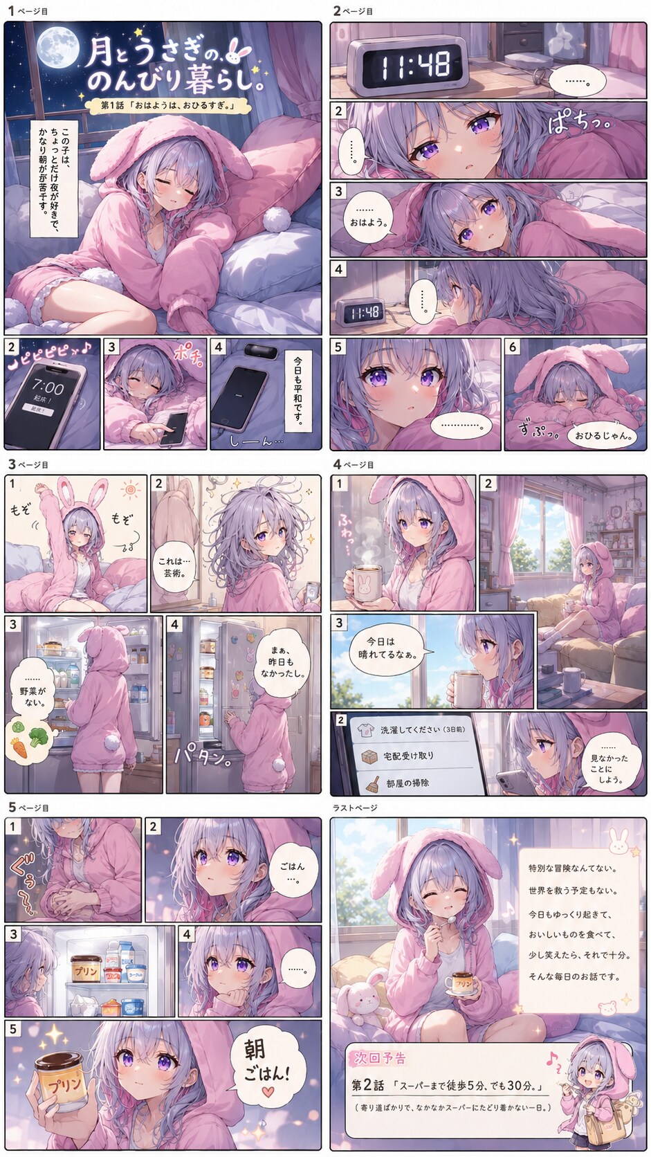 月とうさぎののんびり暮らし　第１話