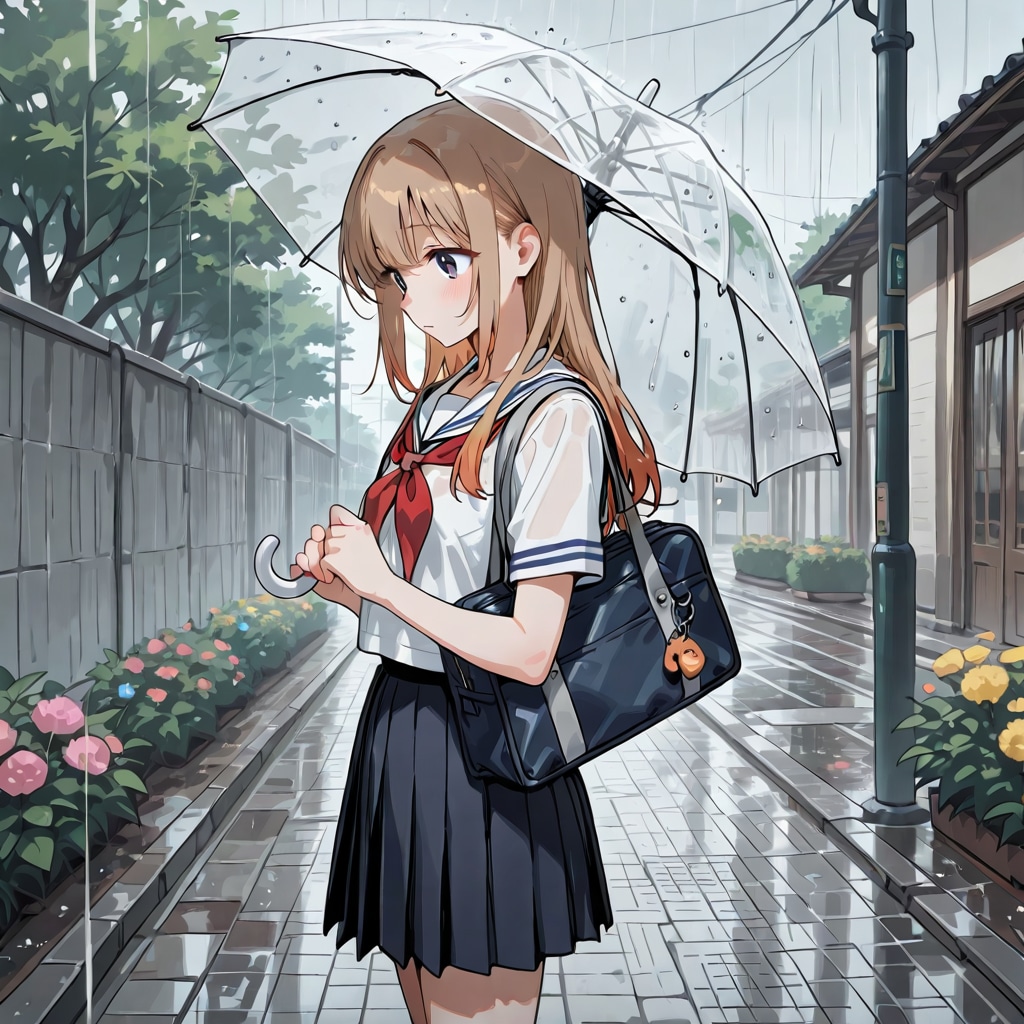 雨の待ち合わせ
