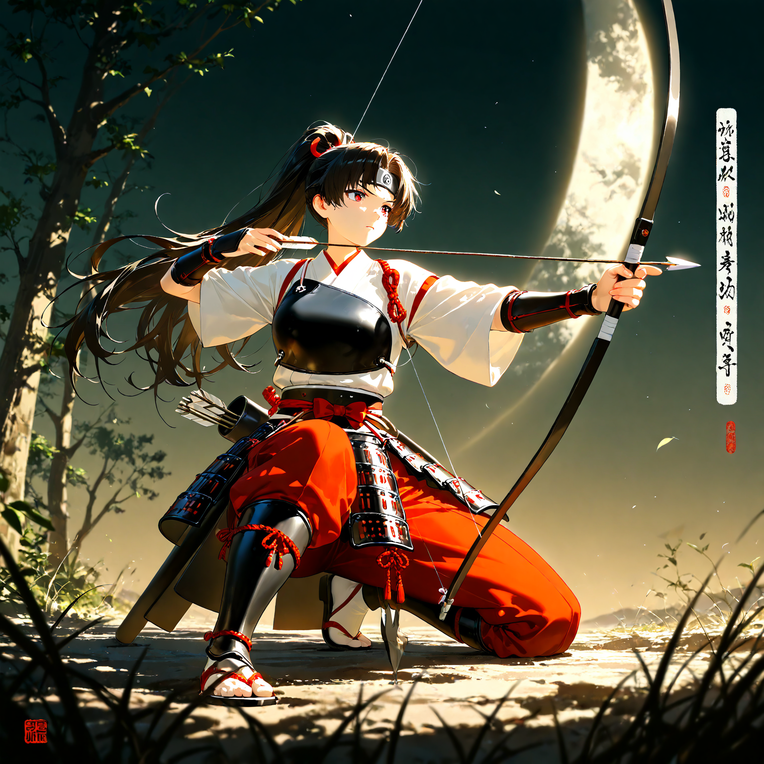 戦国娘（弓兵） | の人気AIイラスト・グラビア